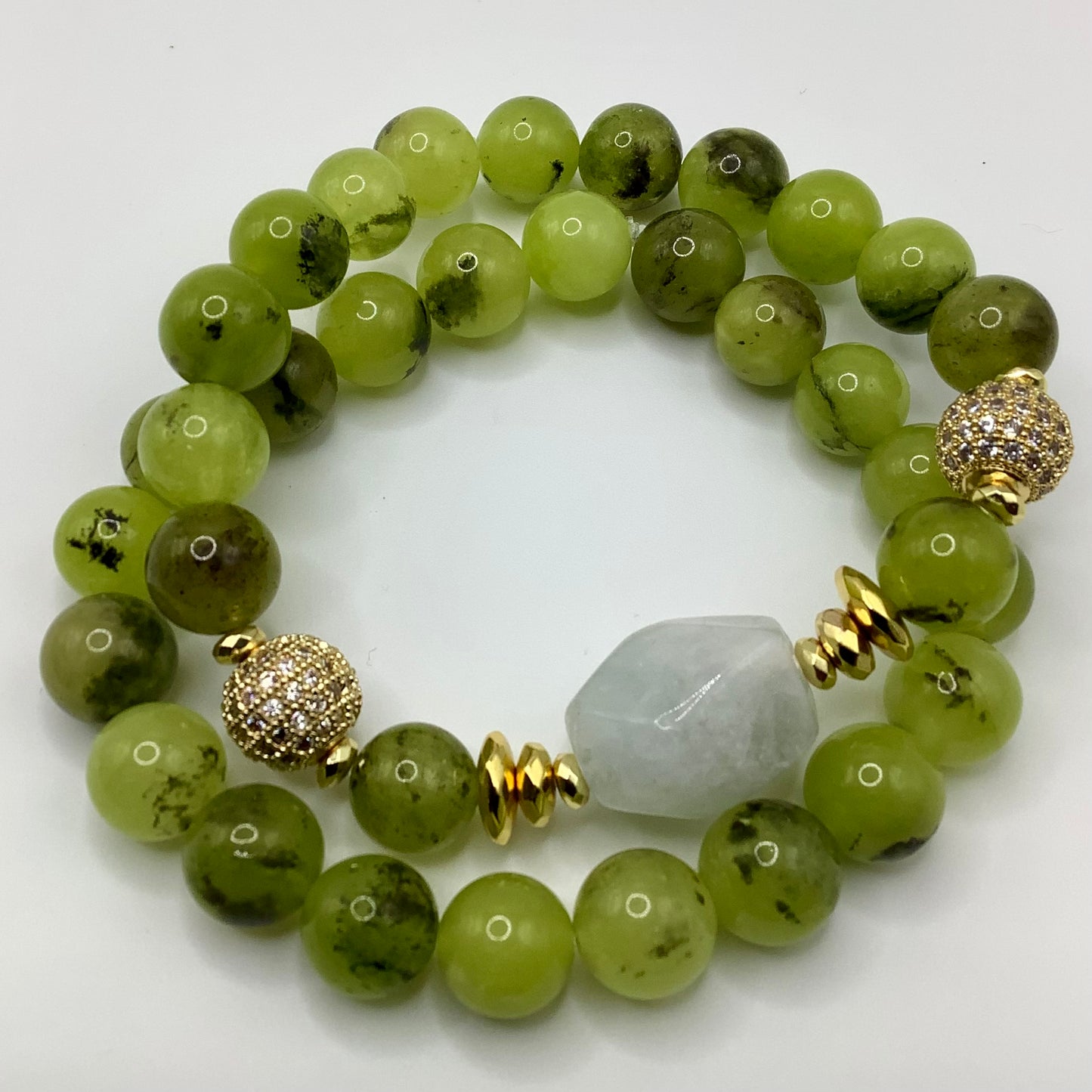 Agate, CZ Pave , gold hematite 10mm 2pc set