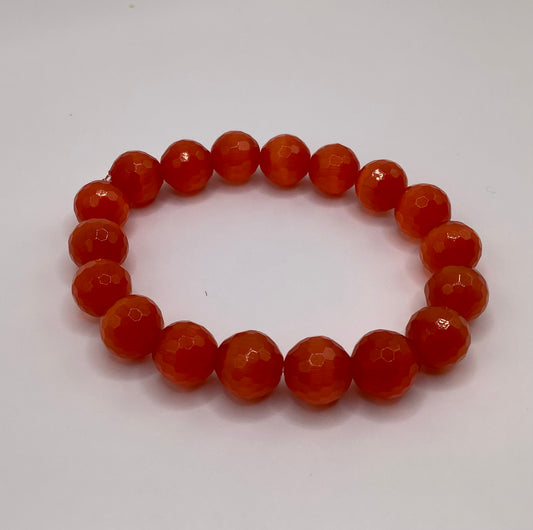 12mm Carnelian Agate Cat Eye