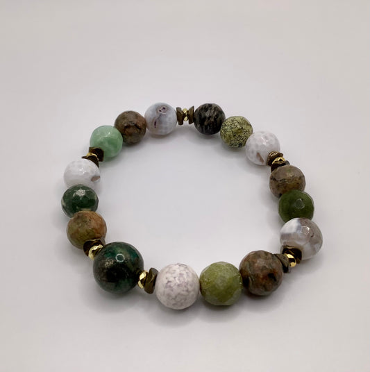 Jasper, Jade, Agate 10mm