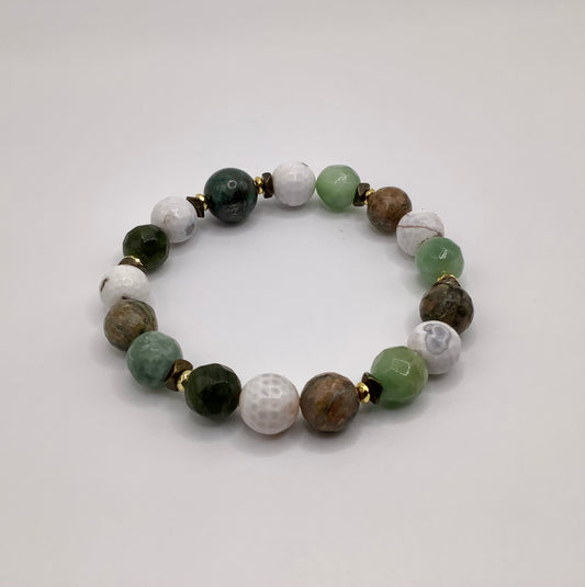 Jasper, Jade, Agate 10mm