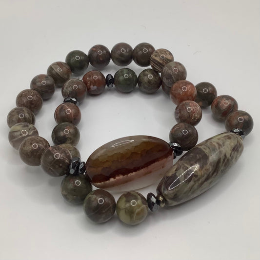 10mm Jasper 2 pc set