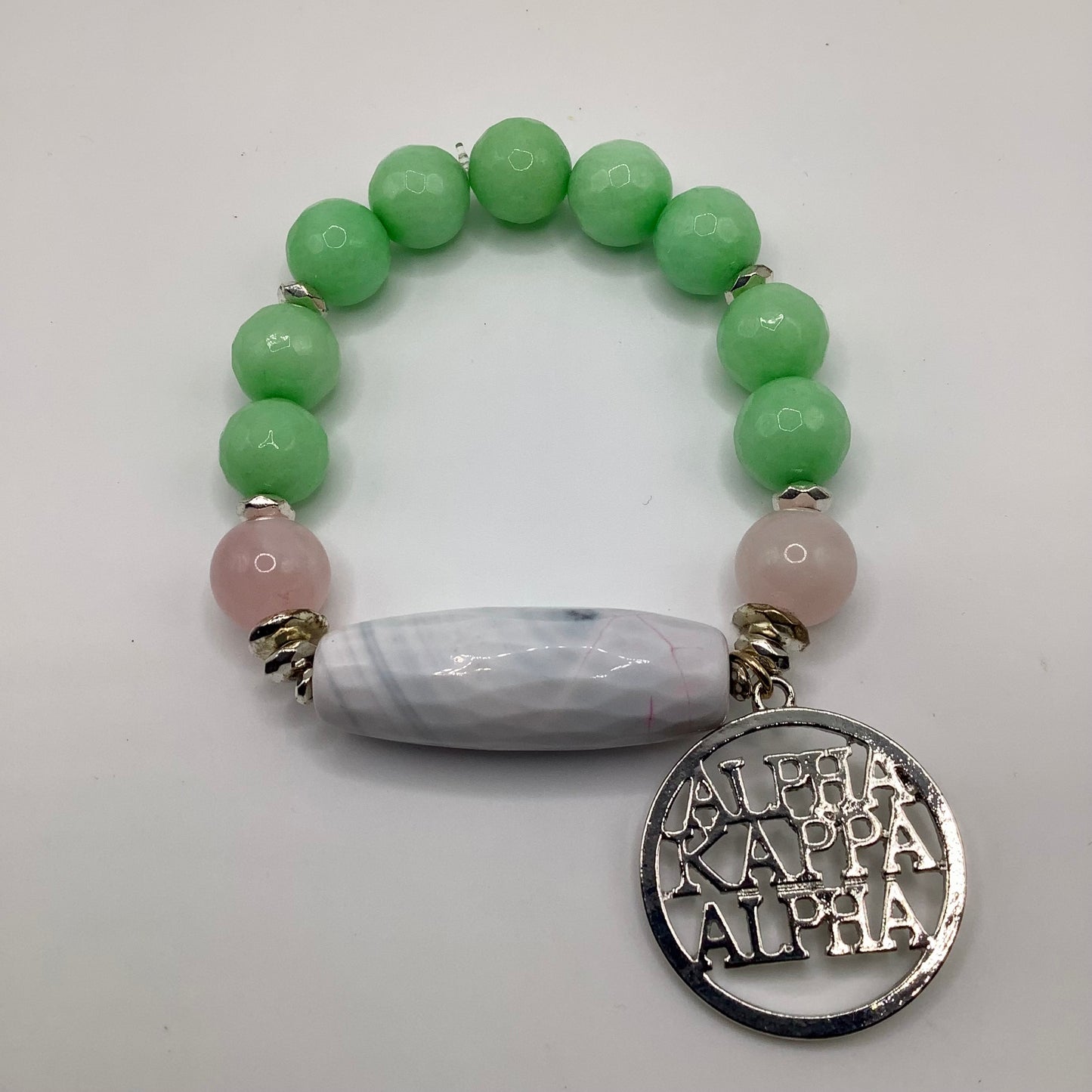 Alpha 12mm Jade w/focal and charm