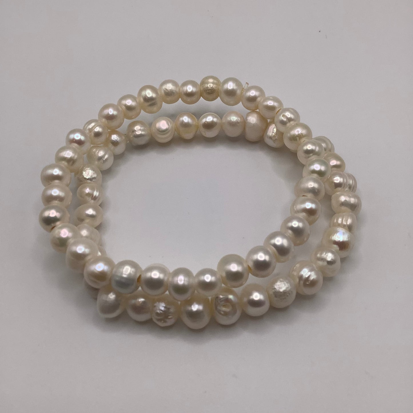 Fresh Water Pearl 8mm 2 bracelet stack