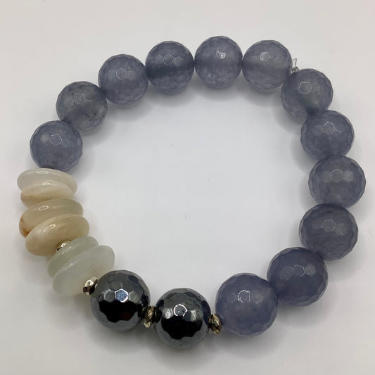 Agate,Moonstone, Onyx, Hematite , silver hematite 12mm