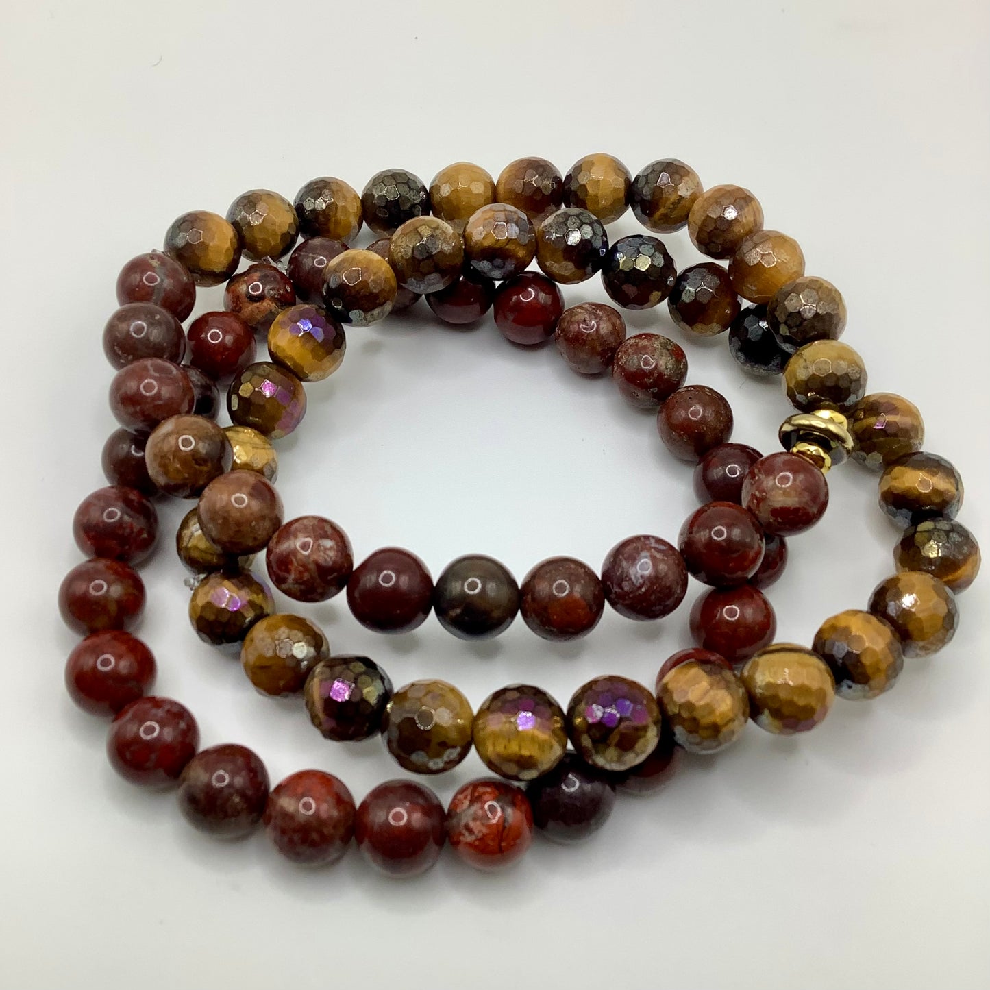 Tigers Eye, Jasper 3 pc set