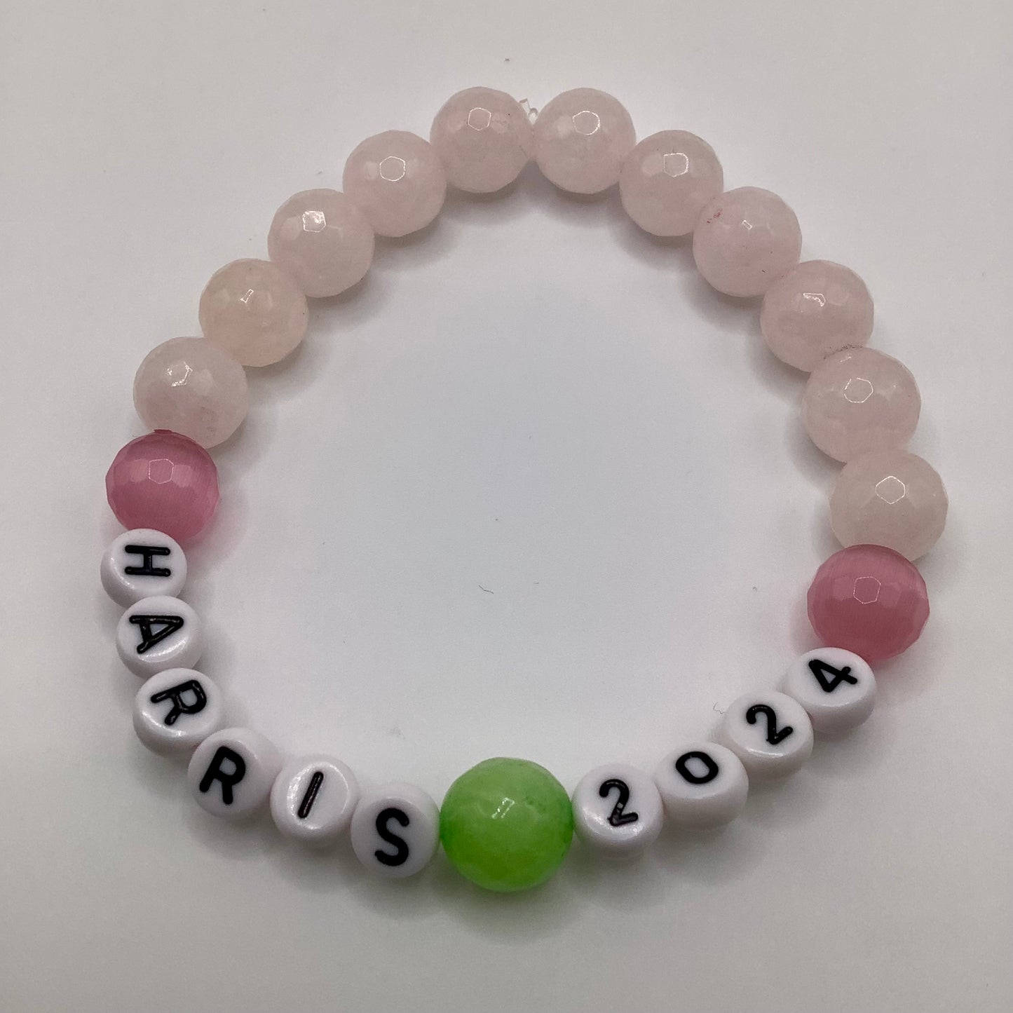 Harris 2024 10mm Pink Quartz, Cateye, Jade