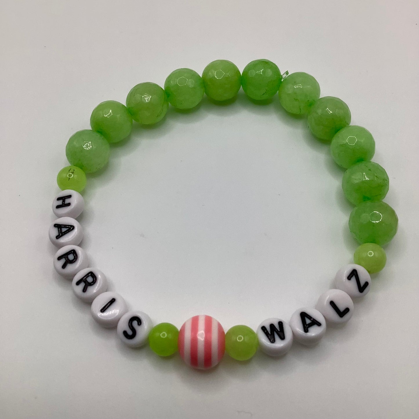 Harris Walz 10mm Jade with striped bead